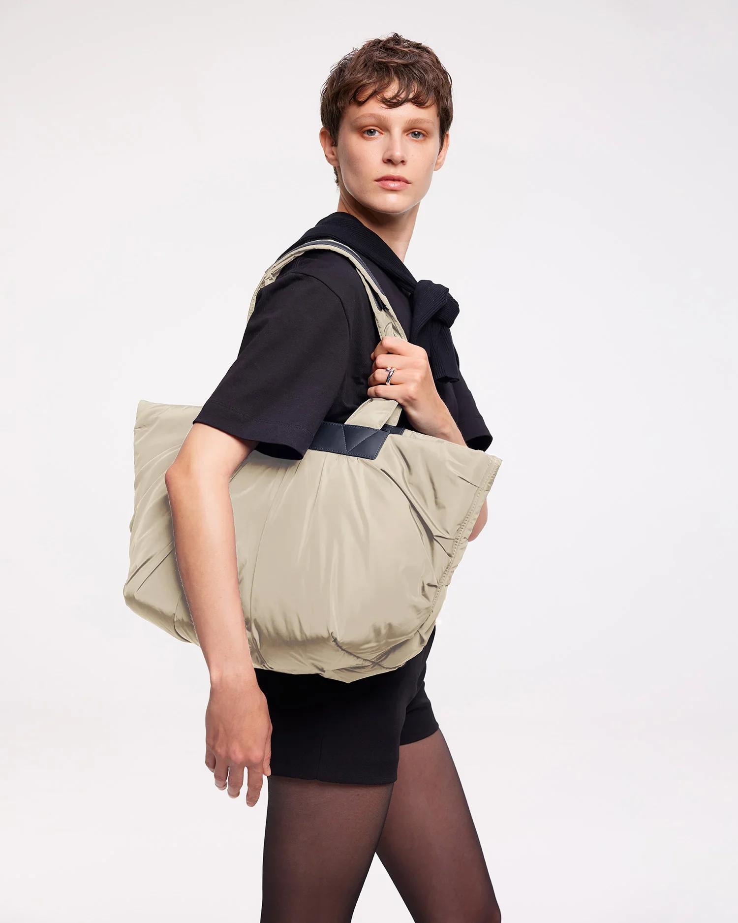 Caba Tote Medium Beige - Image 3