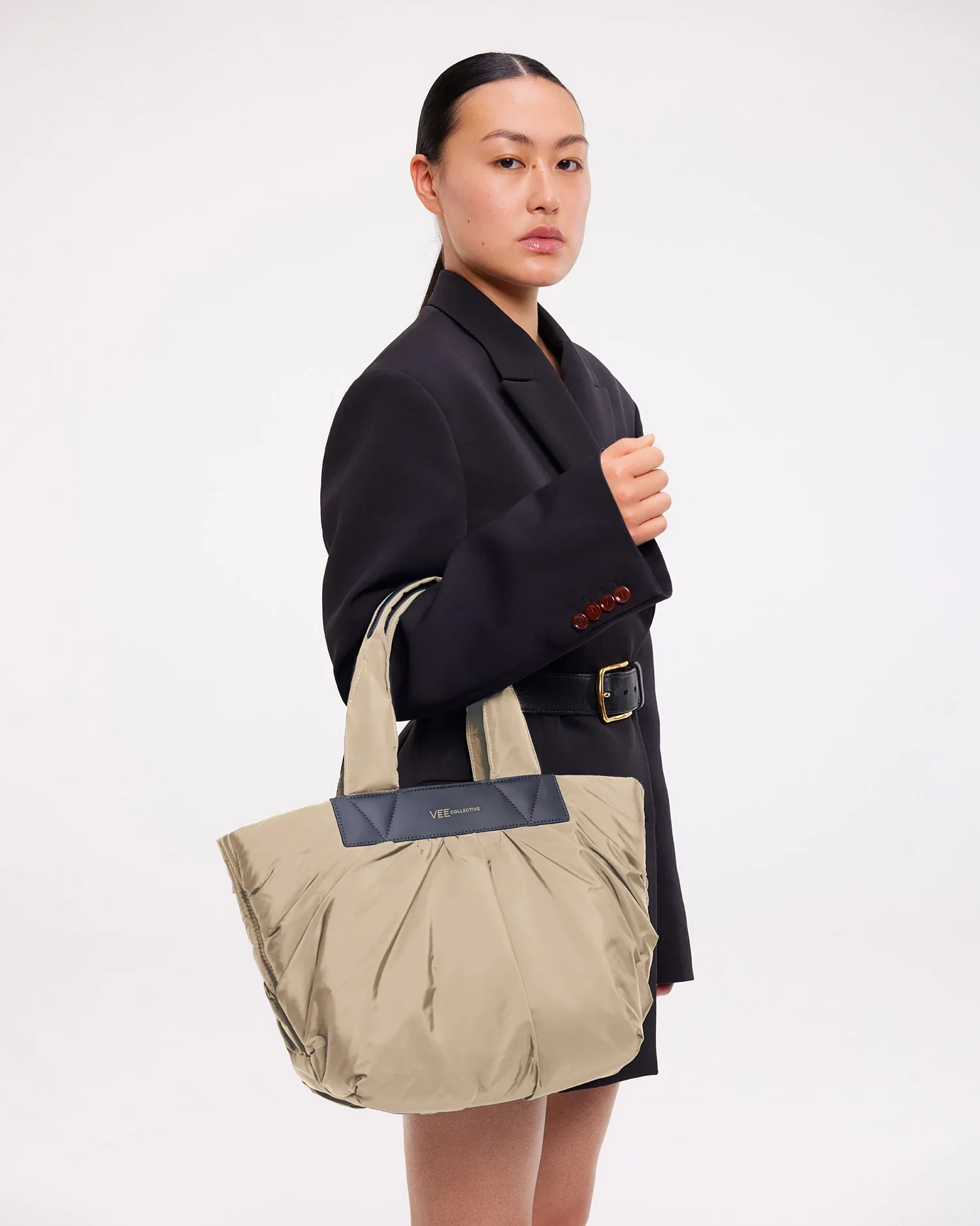Caba Tote Small Beige - Image 3